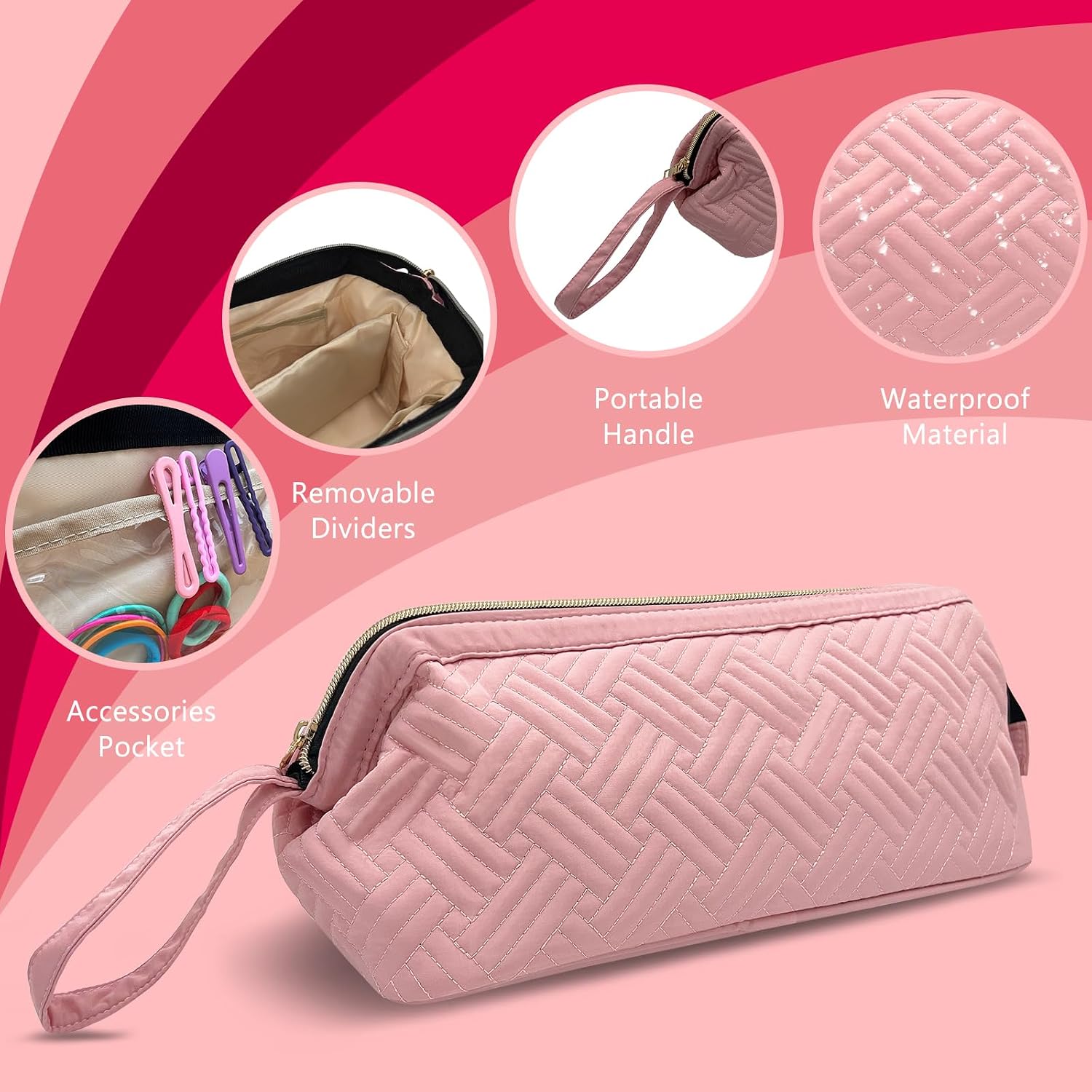 Hair Tools Travel Bag for Shark Flexstyle | Portable Carrying Case for Dyson Airwrap Hair Dryer Brush Revlon Hair Tools | Waterproof Dustproof Shockproof Flat Curling Iron Travel Organizer