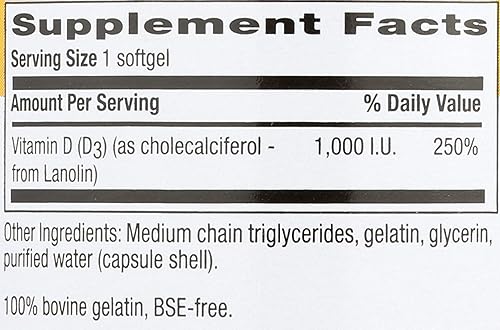 Miniatura 3 de Vitamina D3 1000IU