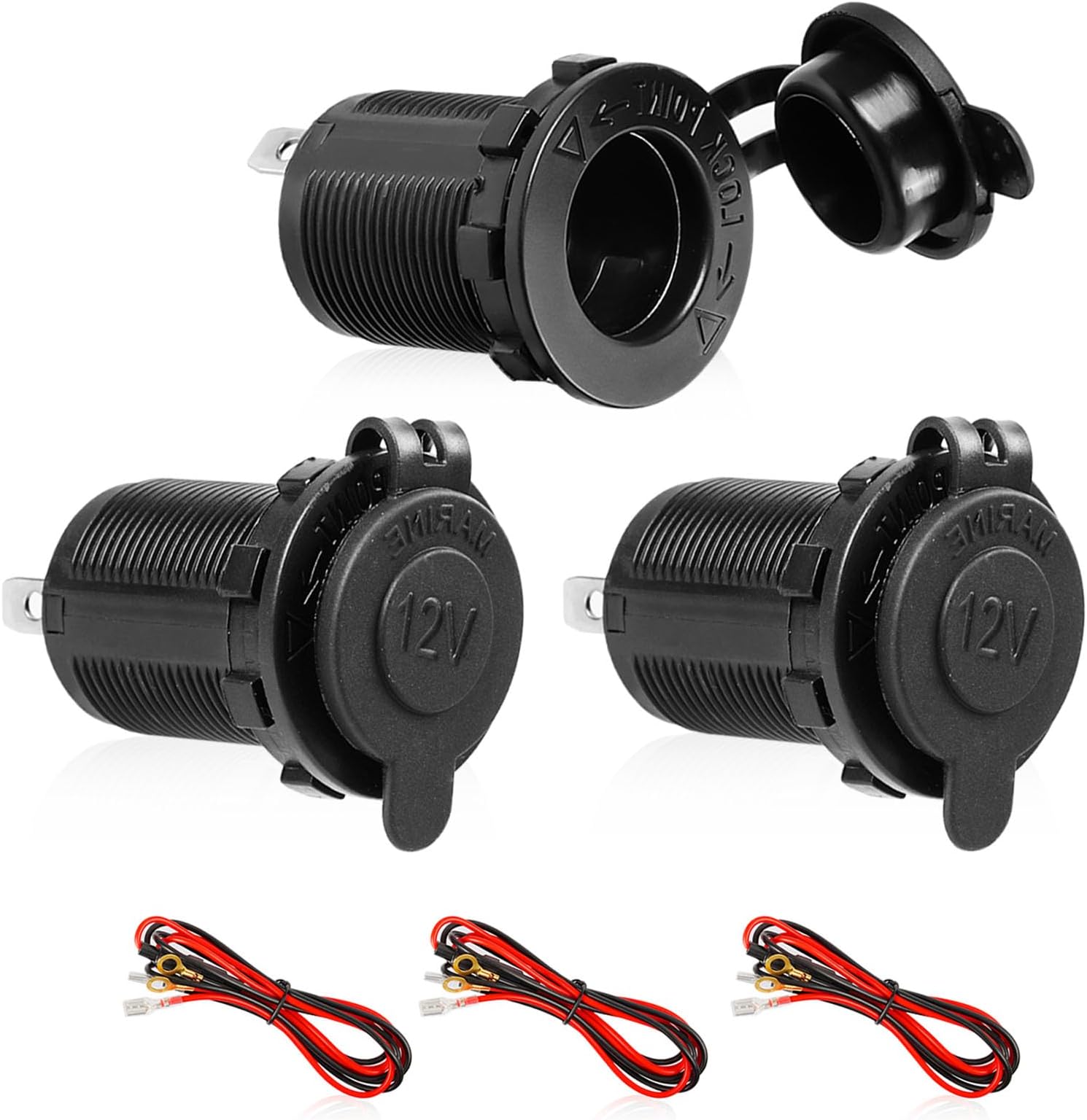 Presa Accendisigari 12V Caricabatteria Da Auto Impermeabile - Foto 2