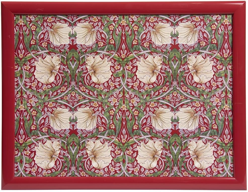 Cushioned Lap Tray (William Morris' Pimpernel - Red)