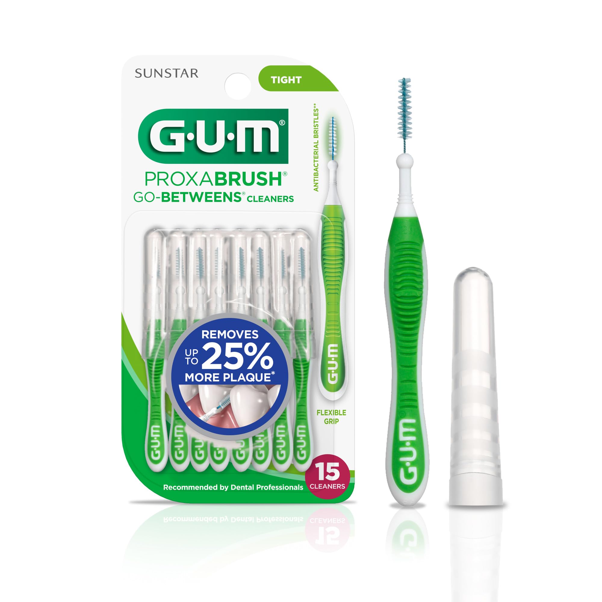 GUM Proxabrush Go-Betweens: Tight Interdental Brushes -9 GUM Proxabrush Go-Betweens: Tight Interdental Brushes -9
