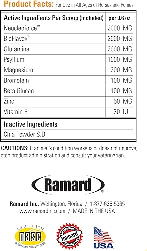 Miniatura 3 de Ramard Total Gut Health Suplemento de caballo para la digestión, suplemento de polvo de caballo para la salud gastrointestinal y equilibrio