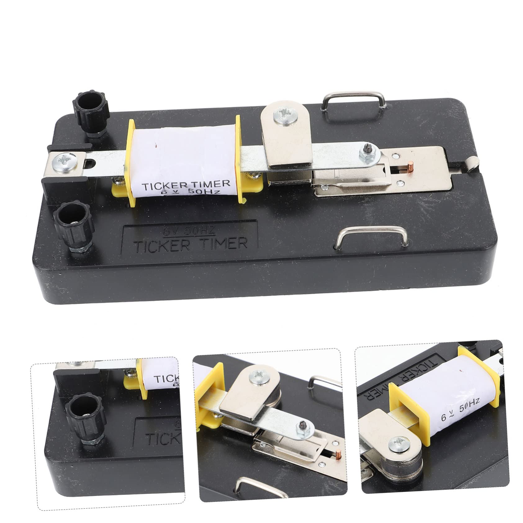 Luxshiny Temporizzatore Elettromagnetico per Laboratorio di Fisica Nastro Puntatore, Materiale Plastico e Metallo, per Esperimenti di Accelerazione Scolastica Stili multipli
