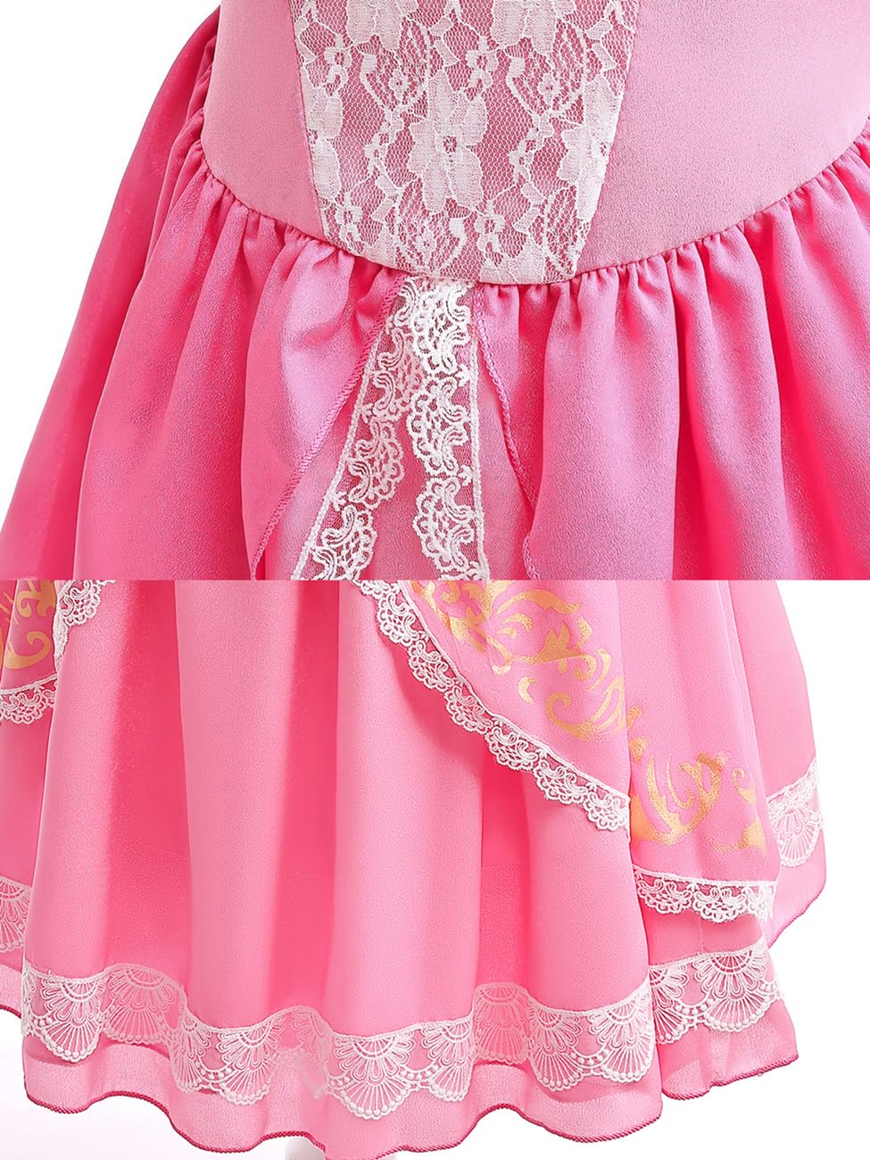 Costume Da Principessa Anna Per Bambina Con 7 Accessori – Vestito Tulle Verde – Taglia 150 (9-10 Anni)