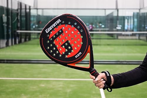 Miniatura 3 de Gamma RZR - Raqueta de pádel  Forma de lágrima para potencia y control, textura de microcuentas para precisión y giro, raqueta ligera y duradera