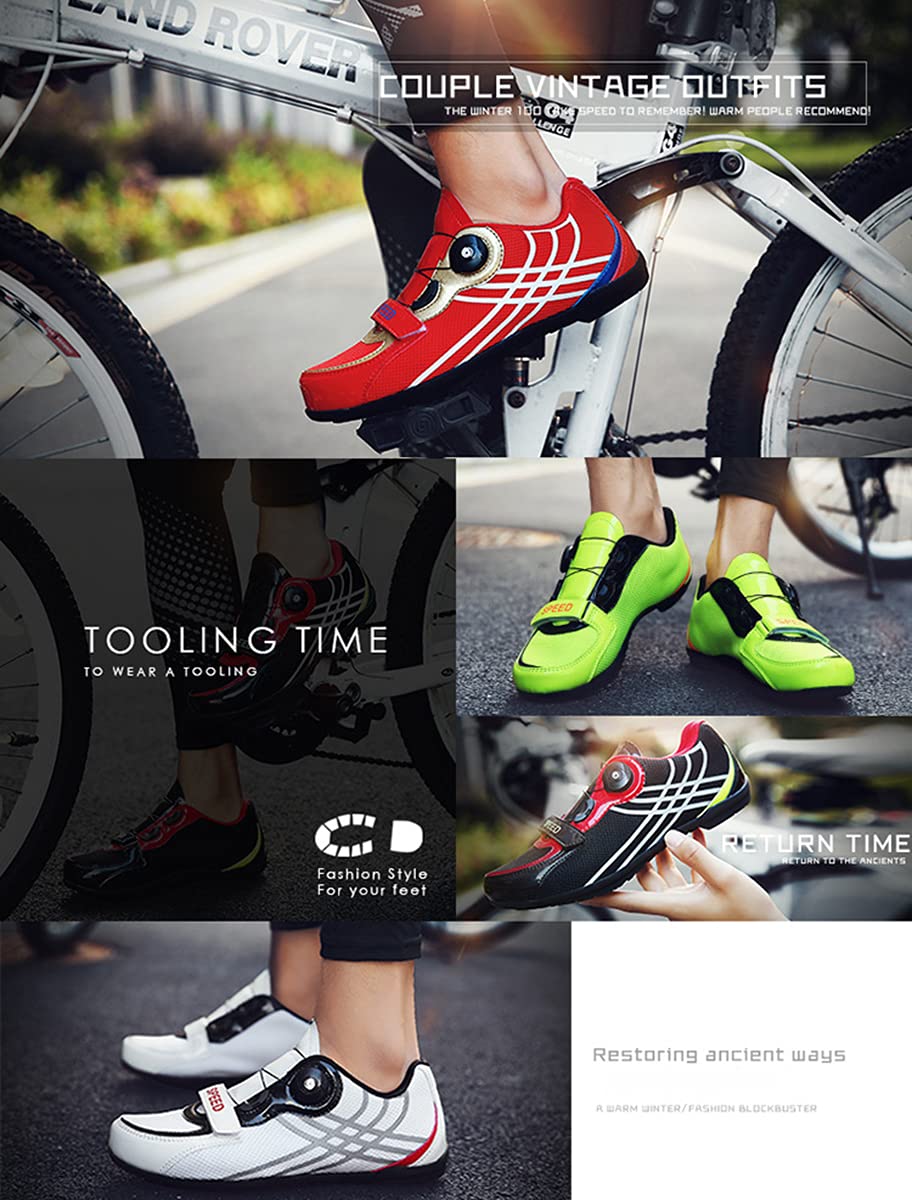 Scarpe Bici da Uomo Donna Scarpe da Mountain Bike Suola di Gomma Antiscivolo Sportive Comode Traspiranti Flat