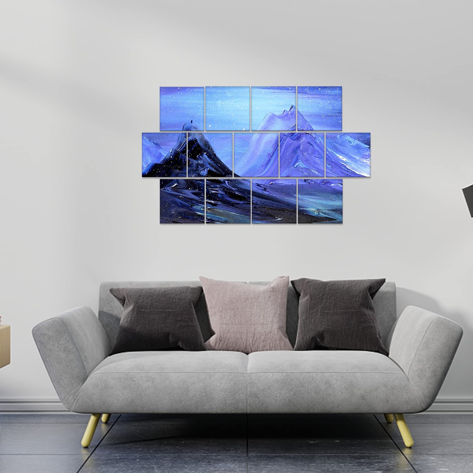 ESRICH Mini-Leinwand, 12 Stück, 10,2 x 10,2 cm, 1,2 cm Profil-Kunst-Leinwände zum Malen, 100% Baumwolle, kleine, professionelle gespannte Leinwand für Kinder und Kunstbedarf, für Acryl, Öle und
