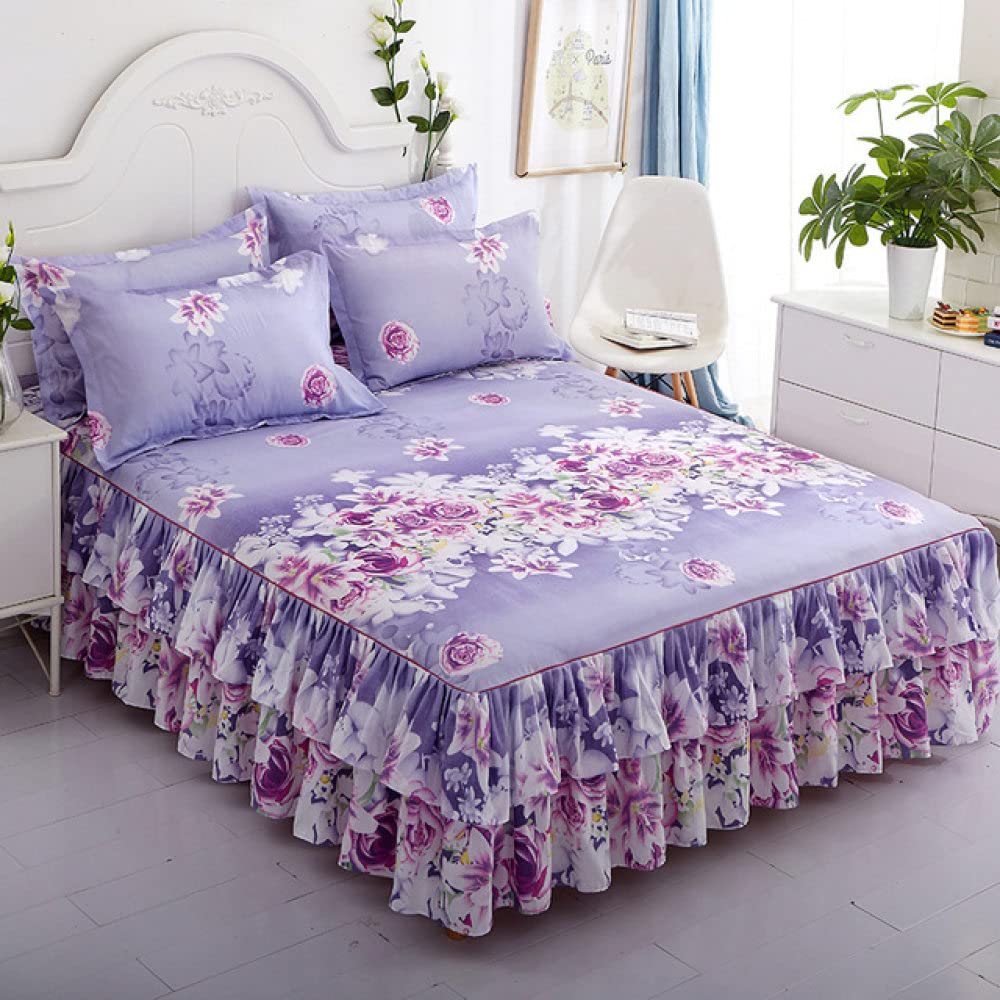 Linge de lit en coton de luxe drap-housse élastique et taies Euro