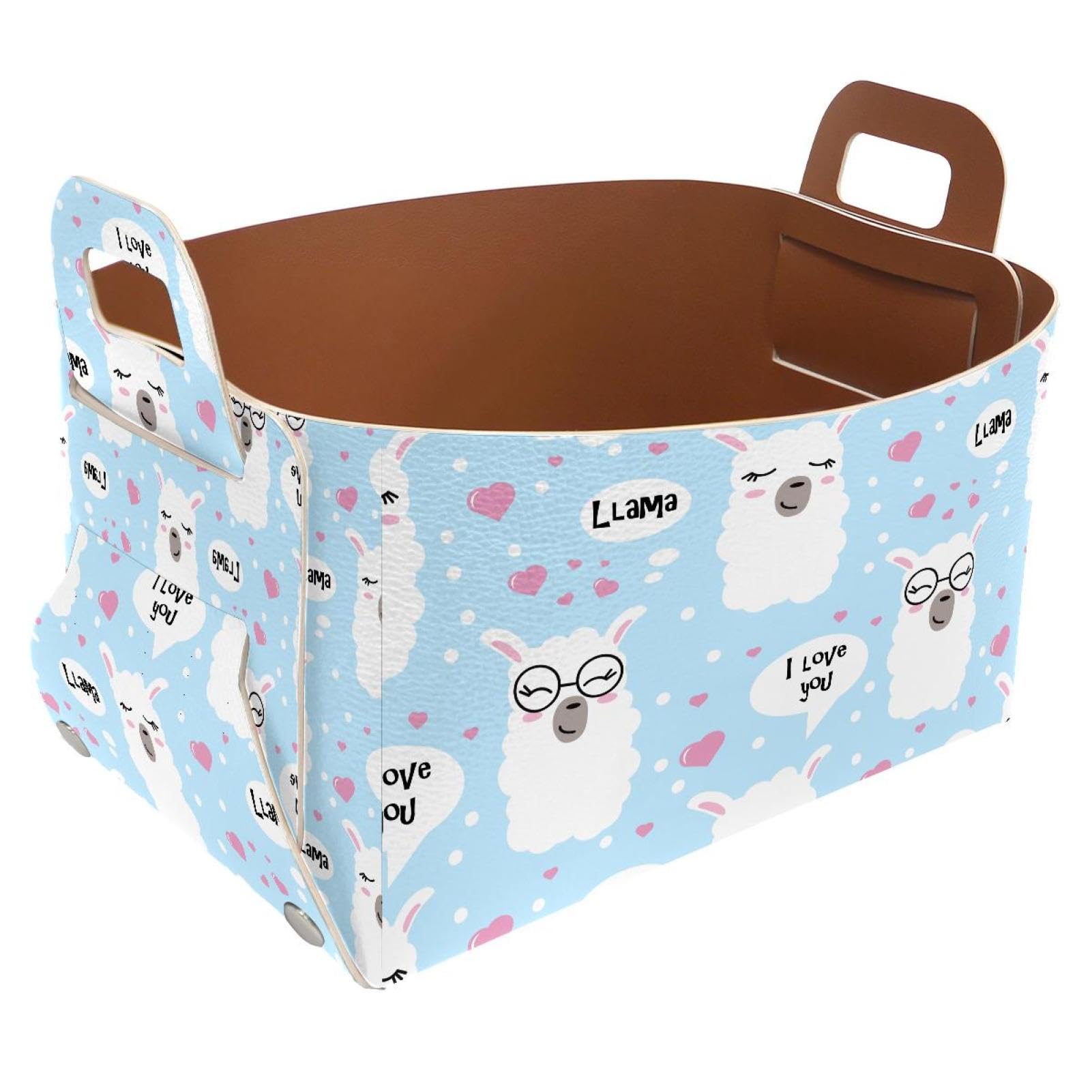 Panier de rangement pliable lama pour organiser la chambre d'enfant avec style