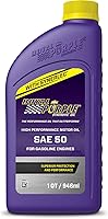 Vista 3 de Royal Purple 01050 SAE 50 Aceite de motor sintético de alto rendimiento resistente - Botella de 1 cuarto de galón