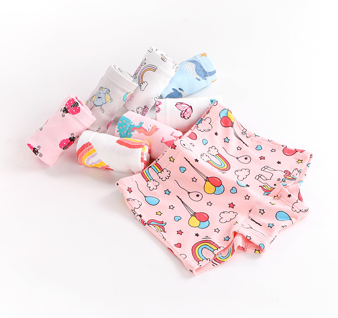 Boxer Bambina Mutande Mutandine Cotone 2-10 Anni Confezione da 12