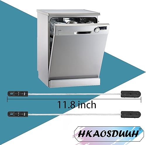 Miniatura 4 de Paquete de 2 cables de bisagra de puerta de lavavajillas 4933DD3001B para lavavajillas LG 6026050 AP4511304 4933DD3001A PS3524406 LDF6920ST