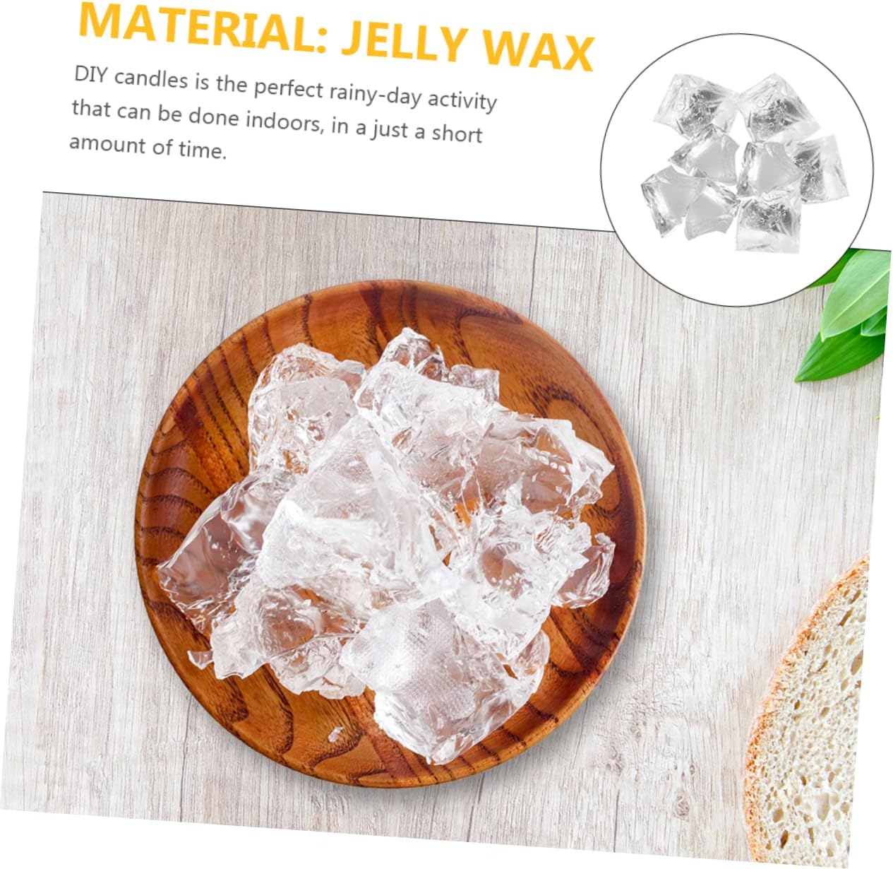 VILLFUL 1bag Candle Making Materials Transparent Wax for Handmade Candles Versatile Supplies for Pillars Votives and Tealights Crafting for Family Fun