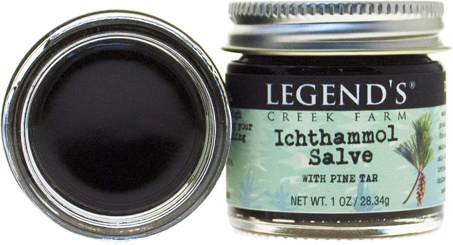 Legend's Creek Ichthammol 20% & Pine Tar Ointment for Drawing - 1oz