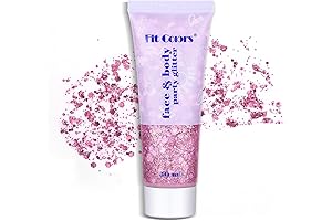 TEOYALL Pink Party Glitter: Shimmering Brilliance for Face and Body