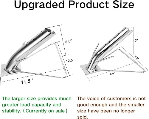 Miniatura 5 de Skyflame Caja de ahumador de virutas de madera de doble forma de V de acero inoxidable y estante vertical para asador de pollo con lata de cerveza