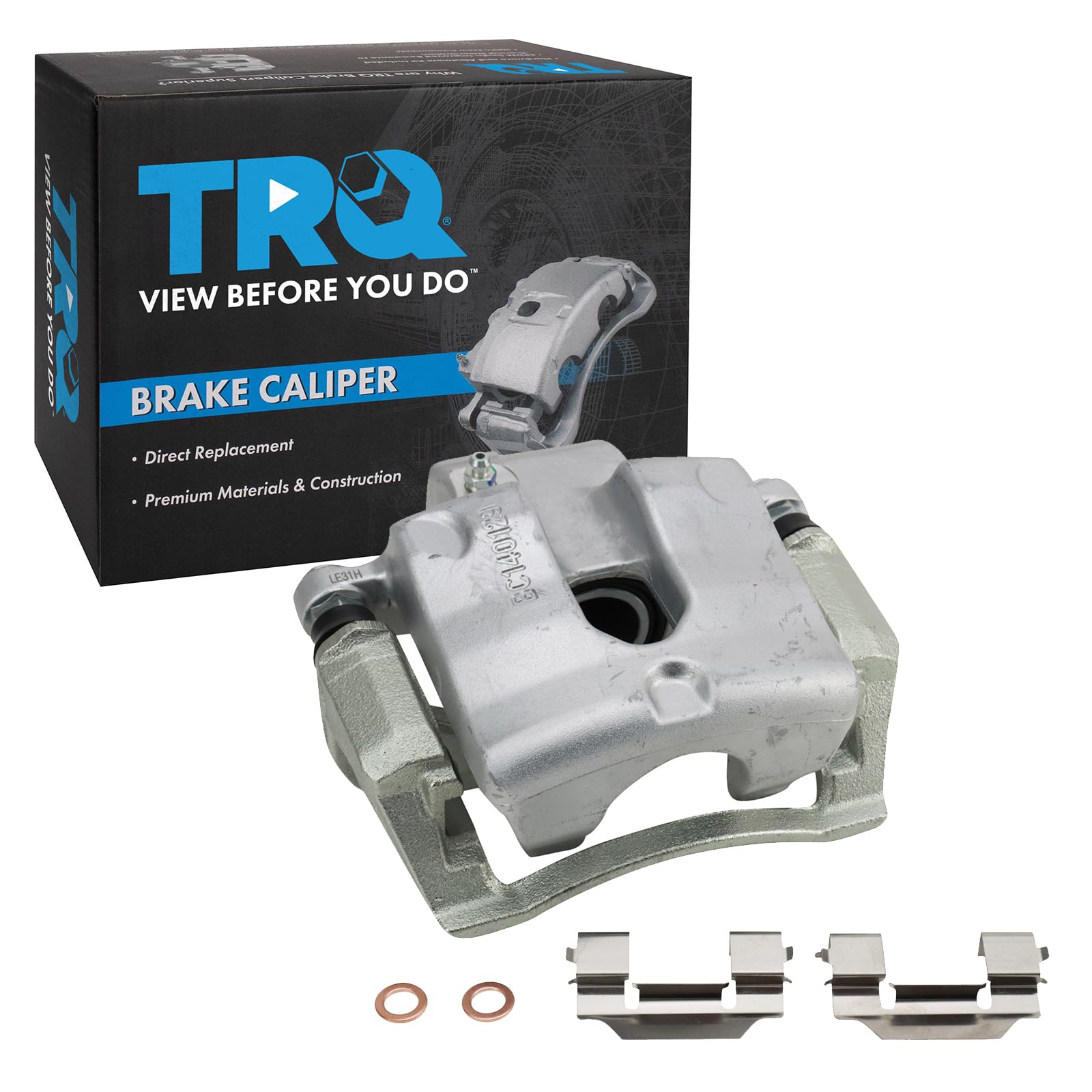 TRQ Rear Left Brake Caliper w/Bracket Drivers Side