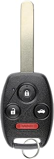 KeylessOption Keyless Entry Remote Control Uncut Car Ignition Key Fob Replacement for OUCG8D-380H-A