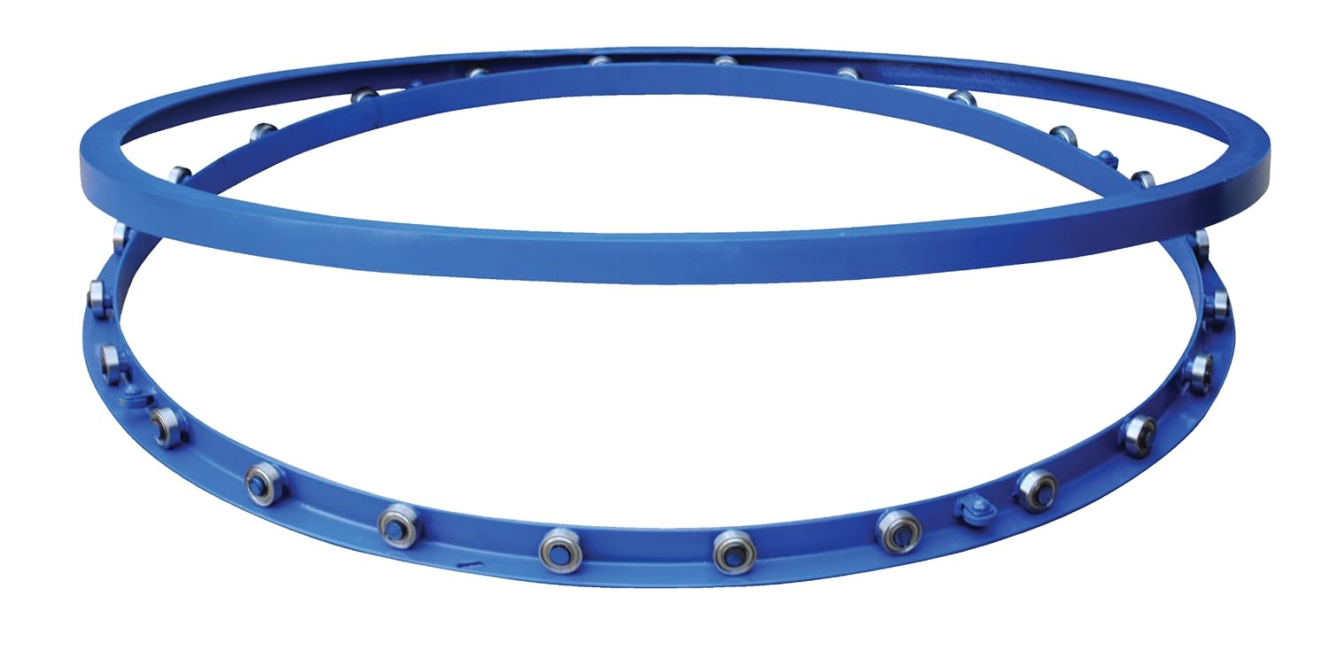 Vestil CA-30-2 Steel Manual Carousel 30 In. Diameter 2000 Lb. Capacity Blue
