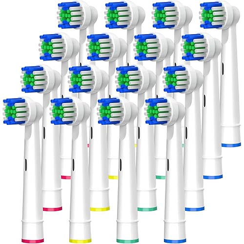 Electric Toothbrush Replacement Heads 16 Pack/Compatible Oral B Braun Replacement Brush Heads/Compatible Oral B Replacement Brush Heads