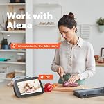 Owltron 2-Pack Caméra intérieure: Animaux de compagnie Surveillance intérieure, 2.4Ghz WiFi Caméra de sécurité pour bébé, moniteur de chien, protection à domicile, 360° Pan & Tilt, Motion Tracking, fonctionne avec Alexa