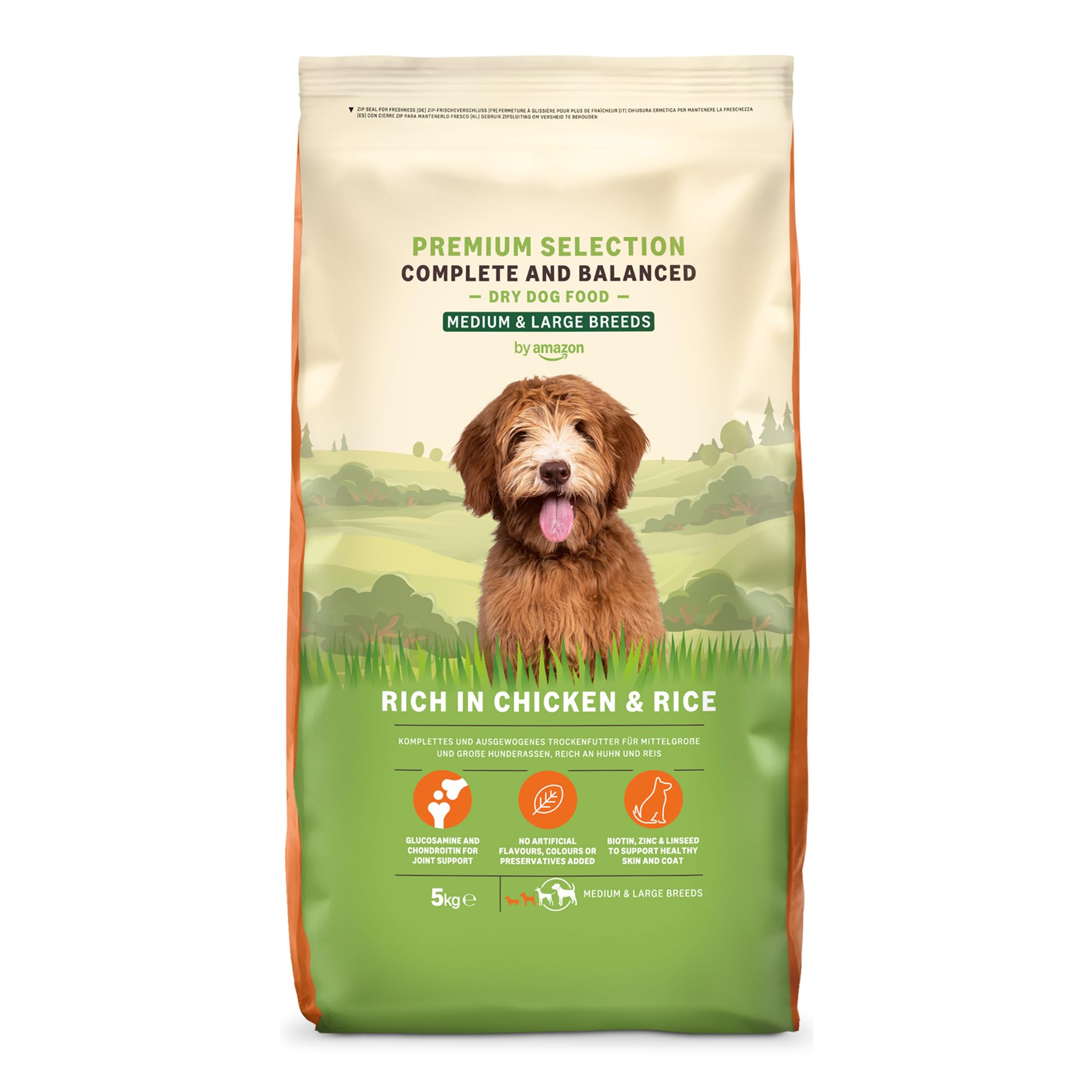 by Amazon Hundefutter fr ausgewachsene Hunde (Adult) aller Rassen, Fein  zubereitetes Trockenfutter reich an Huhn und Reis, 5 kg (1er-Pack)(Zuvor  eine Marke von Lifelong, gleiches Produkt) : Amazon.de: Haustier