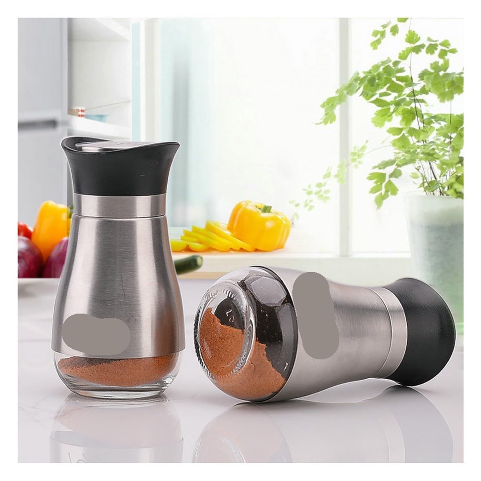 4pcs Salt And Pepper Shaker Pour Sucre
