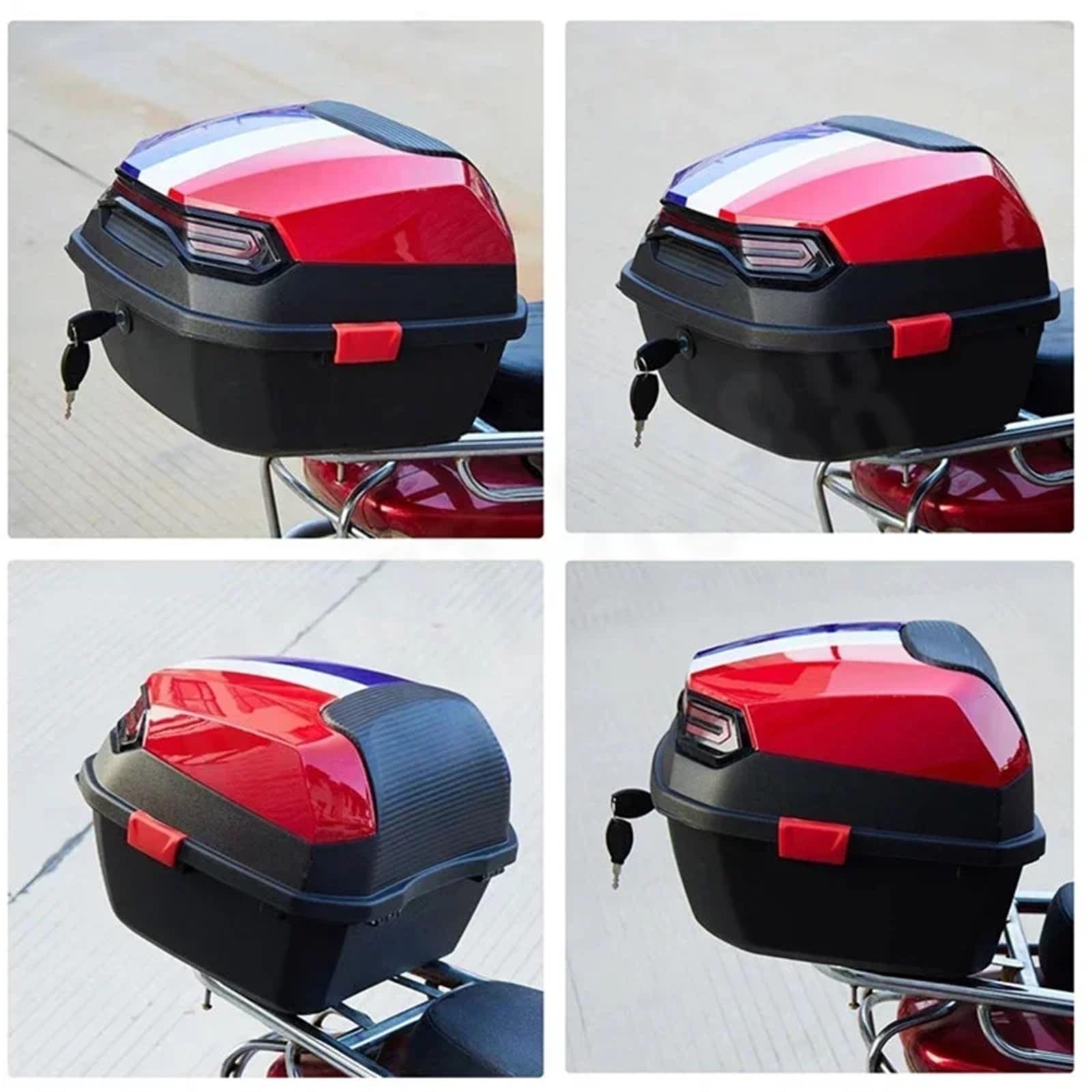 Pasuje do motocykla YAMAHA Uniwersalny montaż Top Case Tylny bagażnik Zamykany górny bagażnik(24)