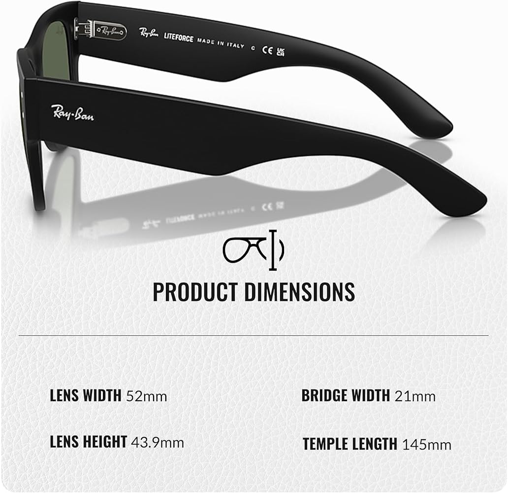 Amazon.com: Ray-Ban RB4840S Square Shape Non-Polarized Sunglasses