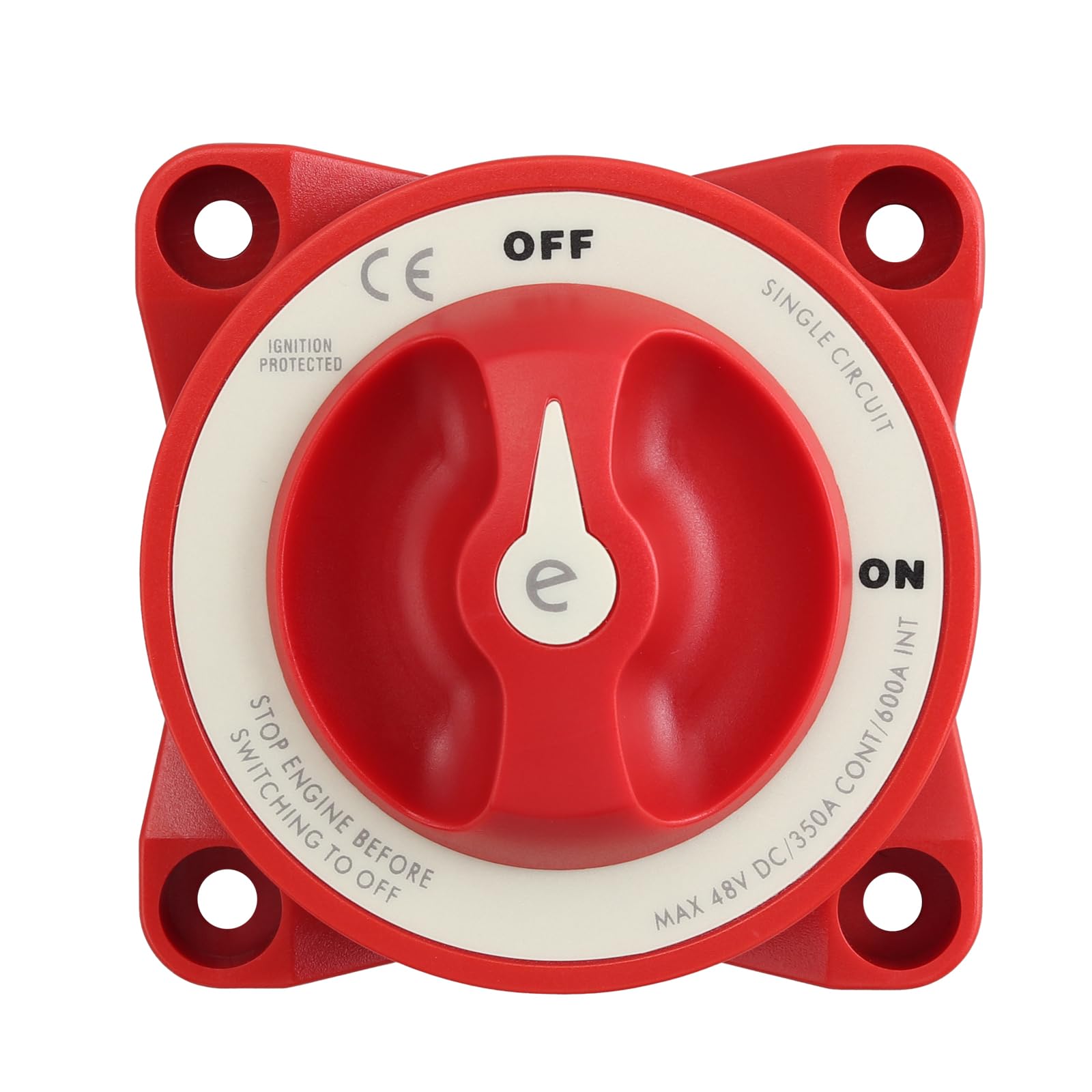 Orifort Battery Disconnect Switch 12-24V - 200A Master Cut Off Isolator For Car, Boat, RV