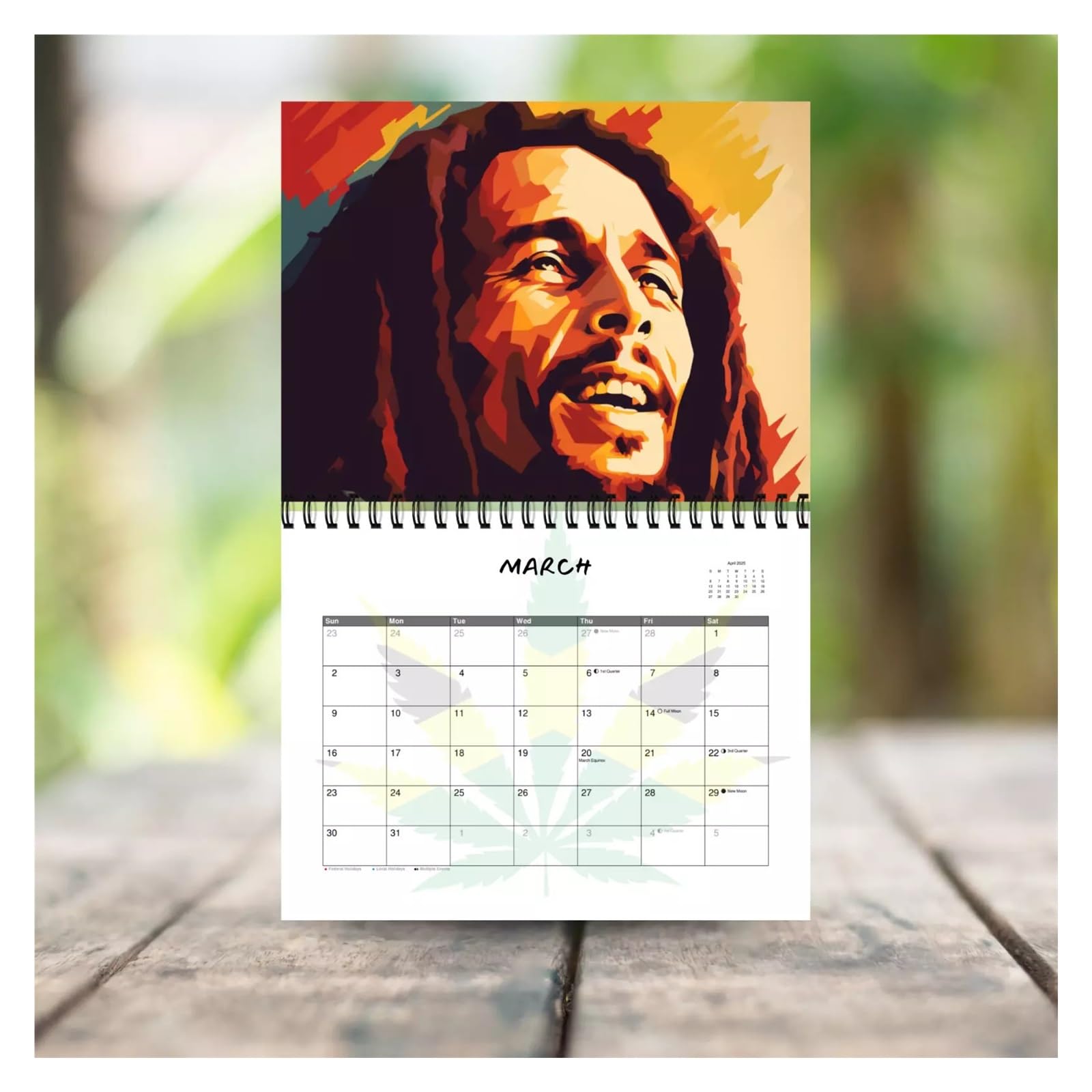 BOB MARLEY カレンダー BOB MARLEY カレンダー Bob Marley Brochure Calendar 30 x 30 cm