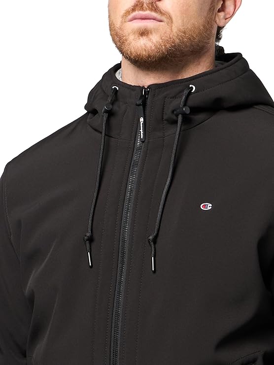 Champion mens Hooded Softshell Bomber Jacket 