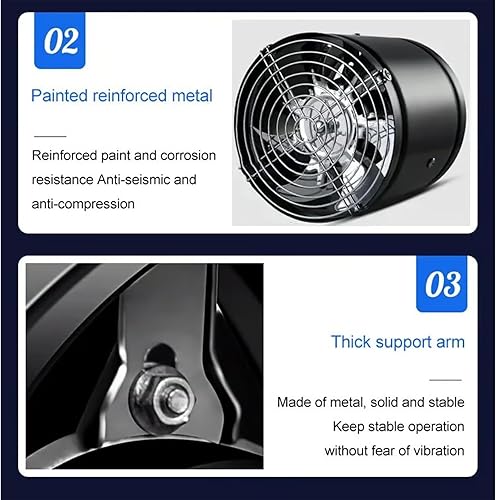 Miniatura 6 de Extractores de Humo para Cocina, Extractores Metálicos de Cocina, Extractores Metálicos de Cocina, Ventilador de ático montado en la pared para