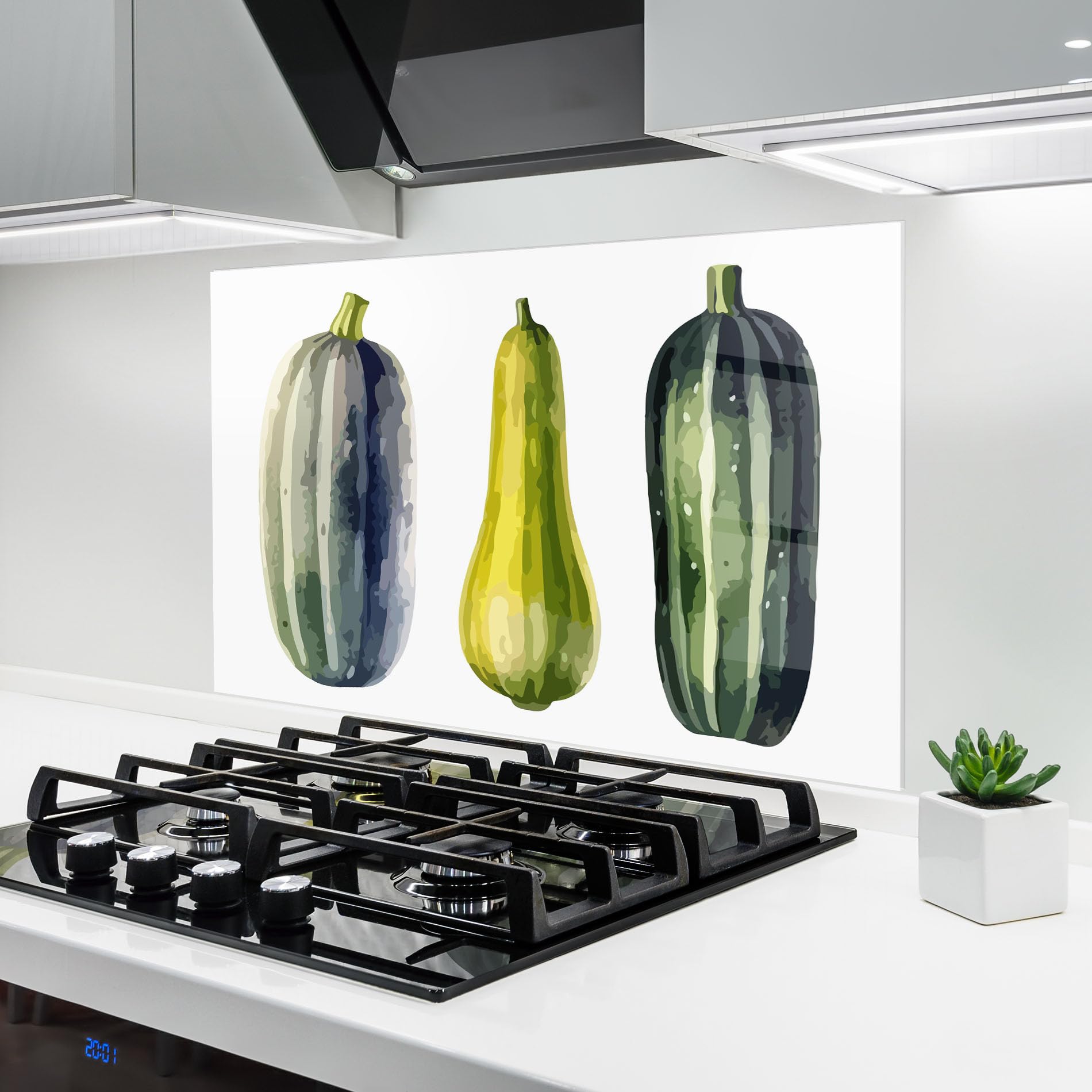 Plaque en verre ARTHUB, pour cuisiner vos légumes sans tacher vos murs