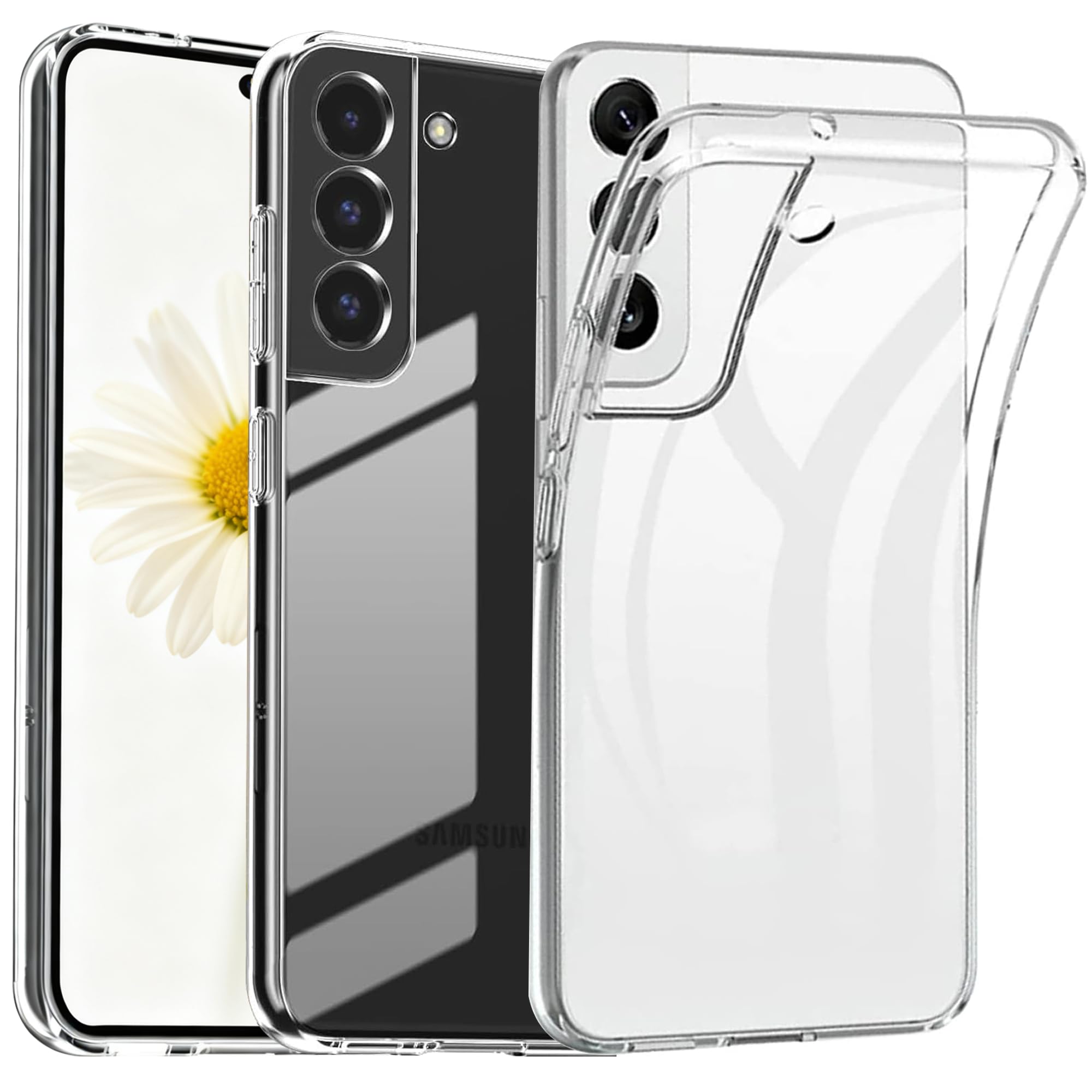 Nutmeg Galaxy S22 用の ケース クリア 耐衝撃 透明TPU 軽薄 ギャラクシーSC-51C SCG13 カバー スマホケース スマホカバー 高い透明度 携帯に便利 指紋防止 黄変防止 落下防止 耐衝撃 傷つけ防止 保護ケース