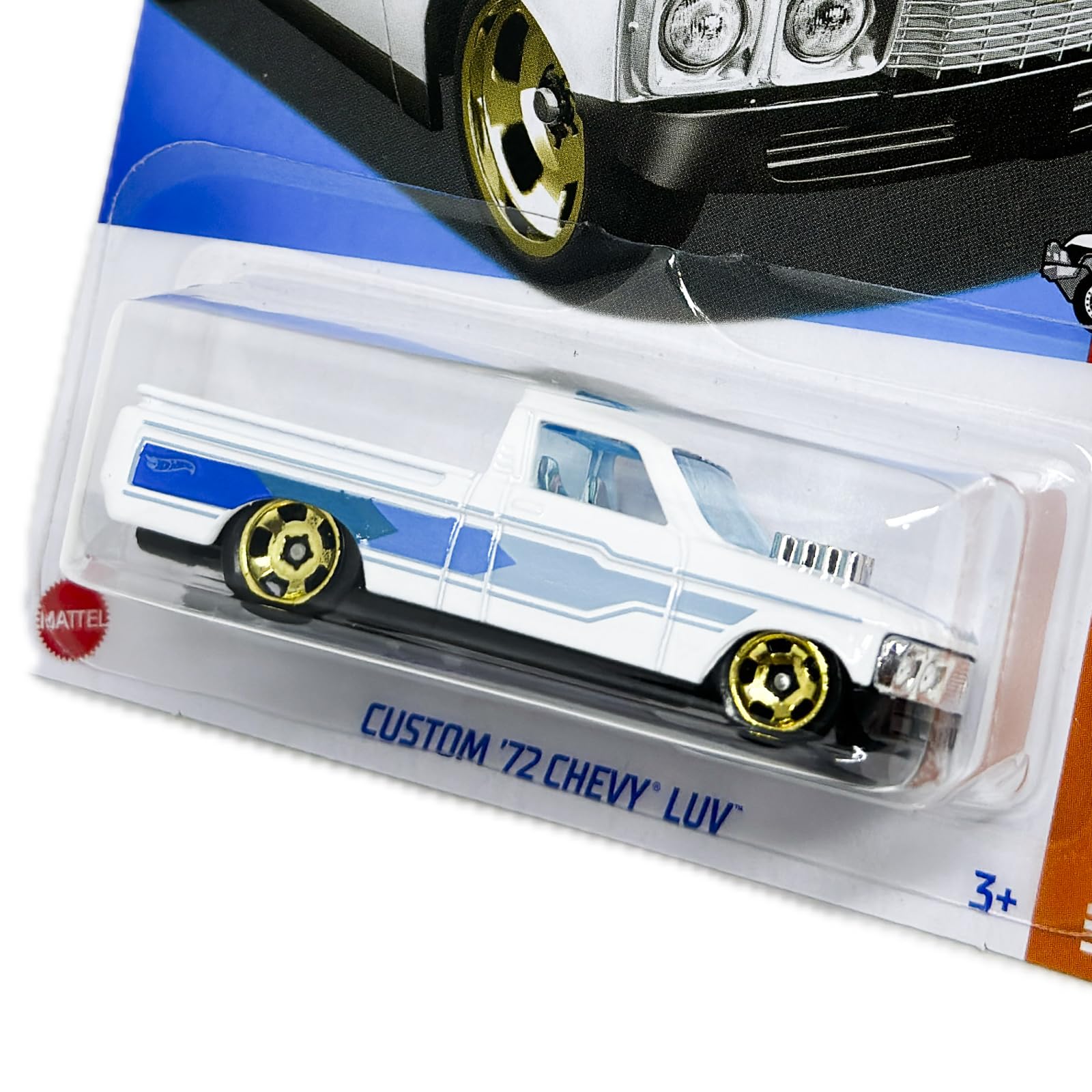 Amazon.com: HotWheels Custom '72 Chevy LUV, White and Blue, Die