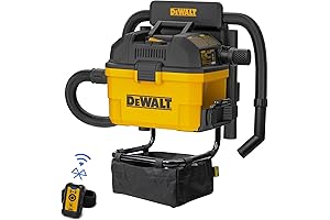 DEWALT Portable 6 Gallon 5 Horsepower Wall-Mounted Garage Wet Dry Vacuum Cleaner