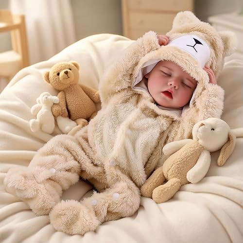 Miniatura 9 de BABESIDE Muñeca Reborn Baby Drink and Wet – Bebé recién nacido realista de 17 pulgadas, puede beber agua y orinar, de vinilo suave de cuerpo