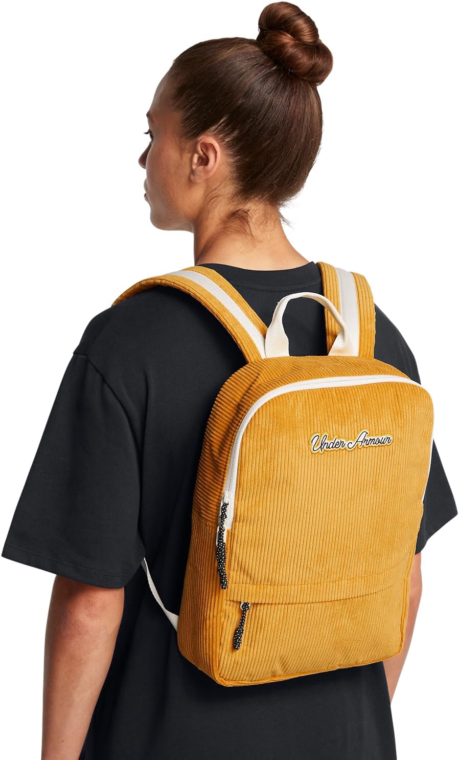 Under Armour Women's Loudon Corduroy Small Backpack, Cardinal/Cardinal/Summit White, One Size Fits Most