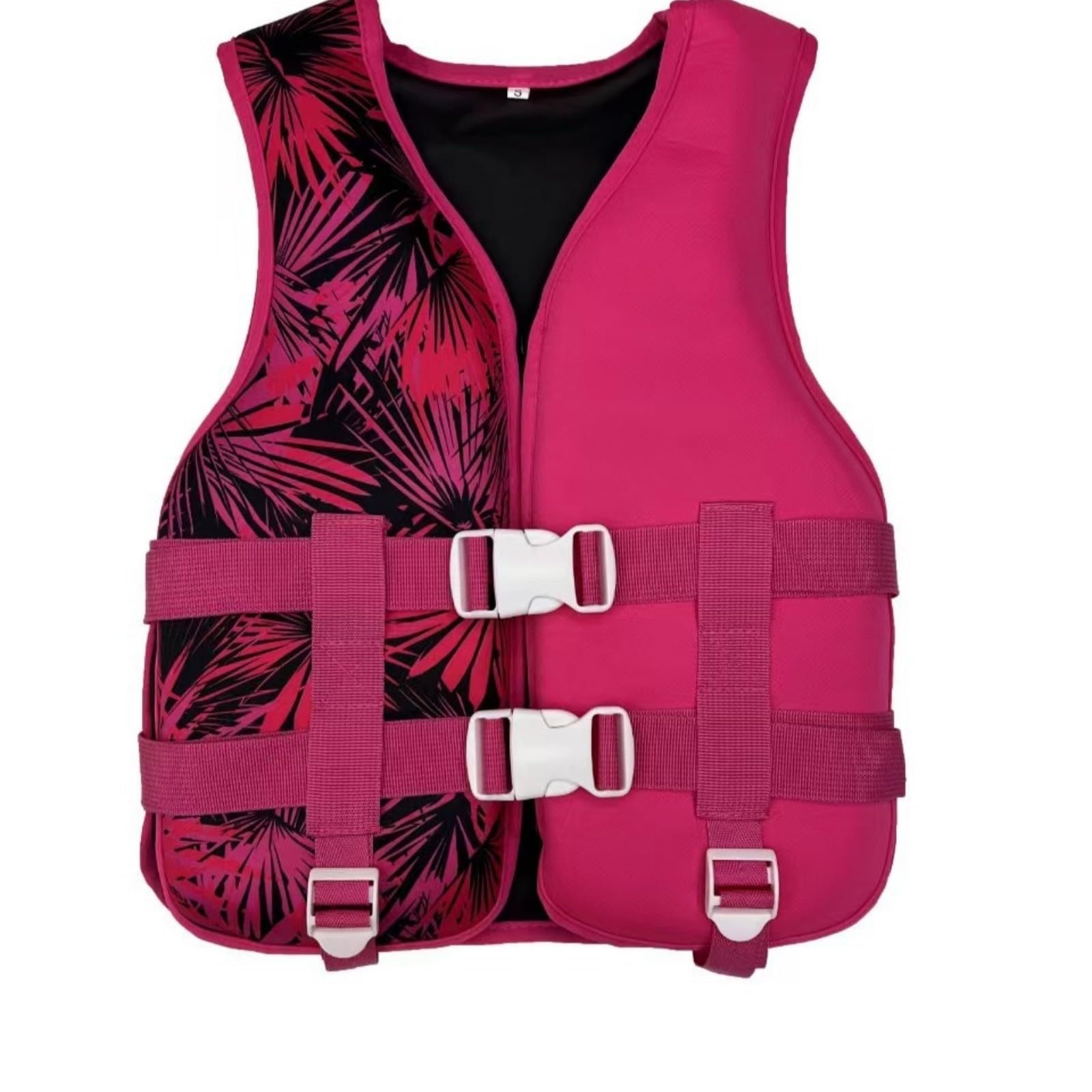 Swim Vest Swim-Jacket- Kids Swimming Training Swimsuit Waistcoat with Adjustable Safety Straps for Child，Boys Girls Aged 2-9 Years, Perfect for Pool and Swimming Lesson Hot Pink
