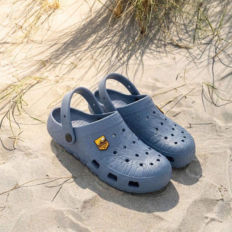 Image of WALKAROO Mens Clogs with Soft Sole, Backstrap, Ventilated and Lightweight - WC8801