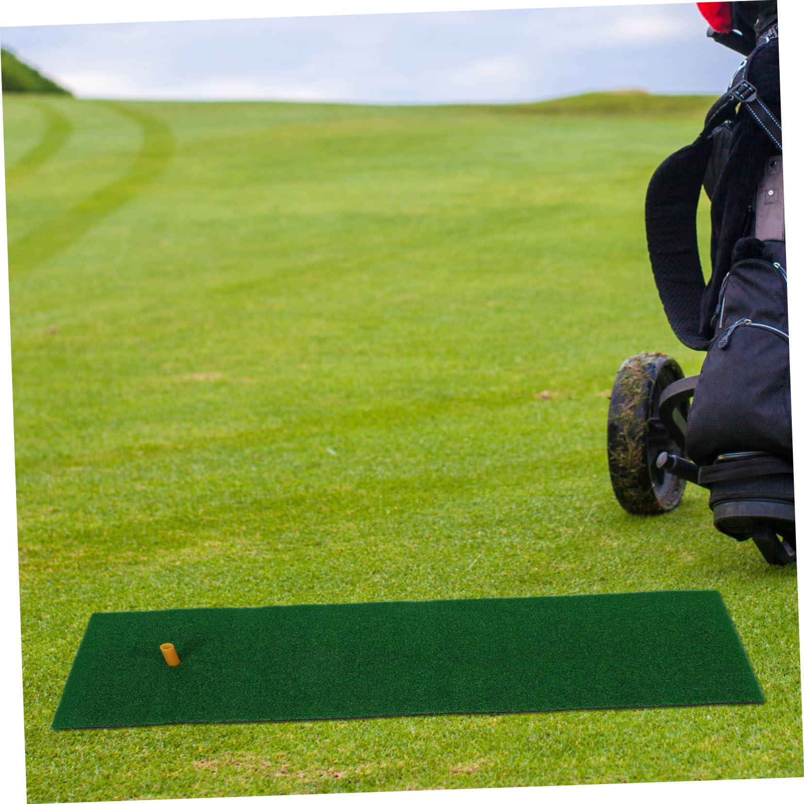 KOMBIUDA Artificial Turf Golf Mat Compact Golf Training Mats for Use Real Grass Texture