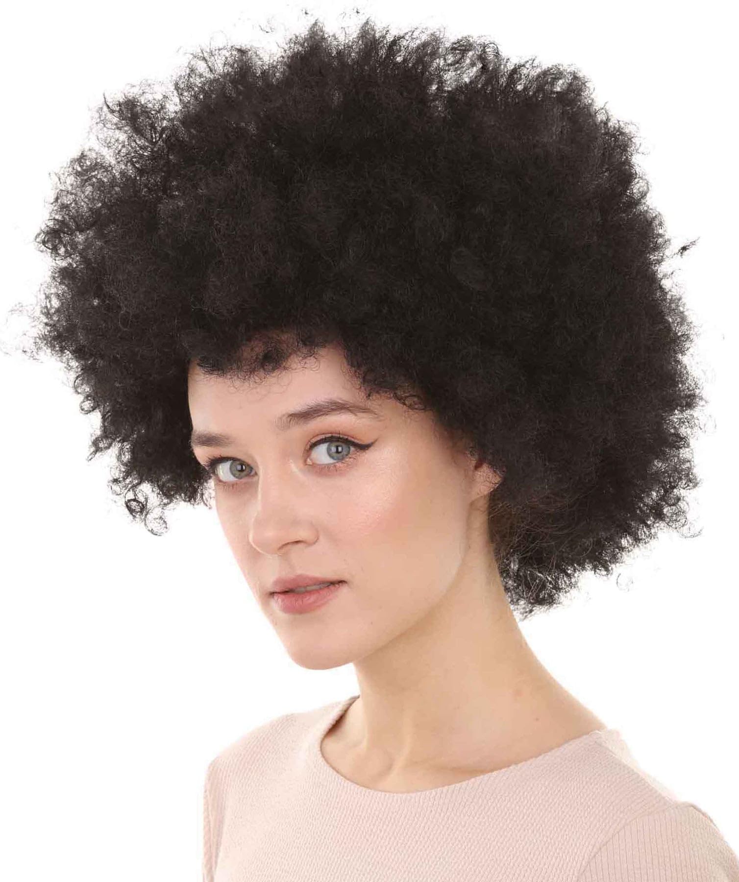HPO Afro Clown Unisex Wig - Super Size Jumbo Party Halloween Wig (Black) - Image 2