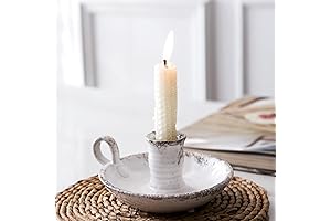 Ceramic Candle Holder with Ergonomic Handle for Spells and Ambiance