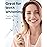 Rtauys M5 Sonic Electric Toothbrush for Adults and Kids - Rechargeable Electric Toothbrush Kids Ages 12+ and Adults with 8 Brush Heads & Travel Case, 120 Days Battery Life - Sakura Pink