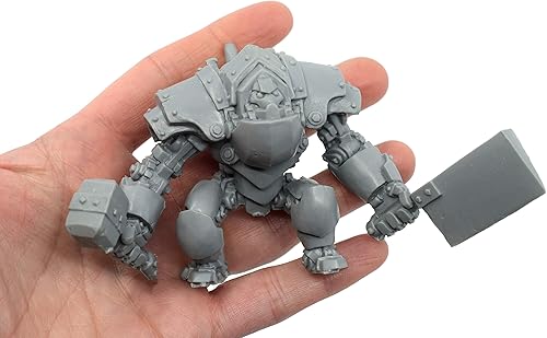 Miniatura 4 de Figura miniatura Gnomish Titan, 100% resina de uretano, 2.480 in de alto, (para juegos de guerra de mesa a escala de 1.102 in), fabricada en Estados