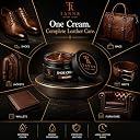 TANNR Brown Leather Shoe Cream | Leather Conditioner & Polish for Shoes, Boots, Bags, Jackets & Wallets | Restores Shine, Protects Leather & Enhances Color | Brown Shoe Polish Cream, 50g gallery image