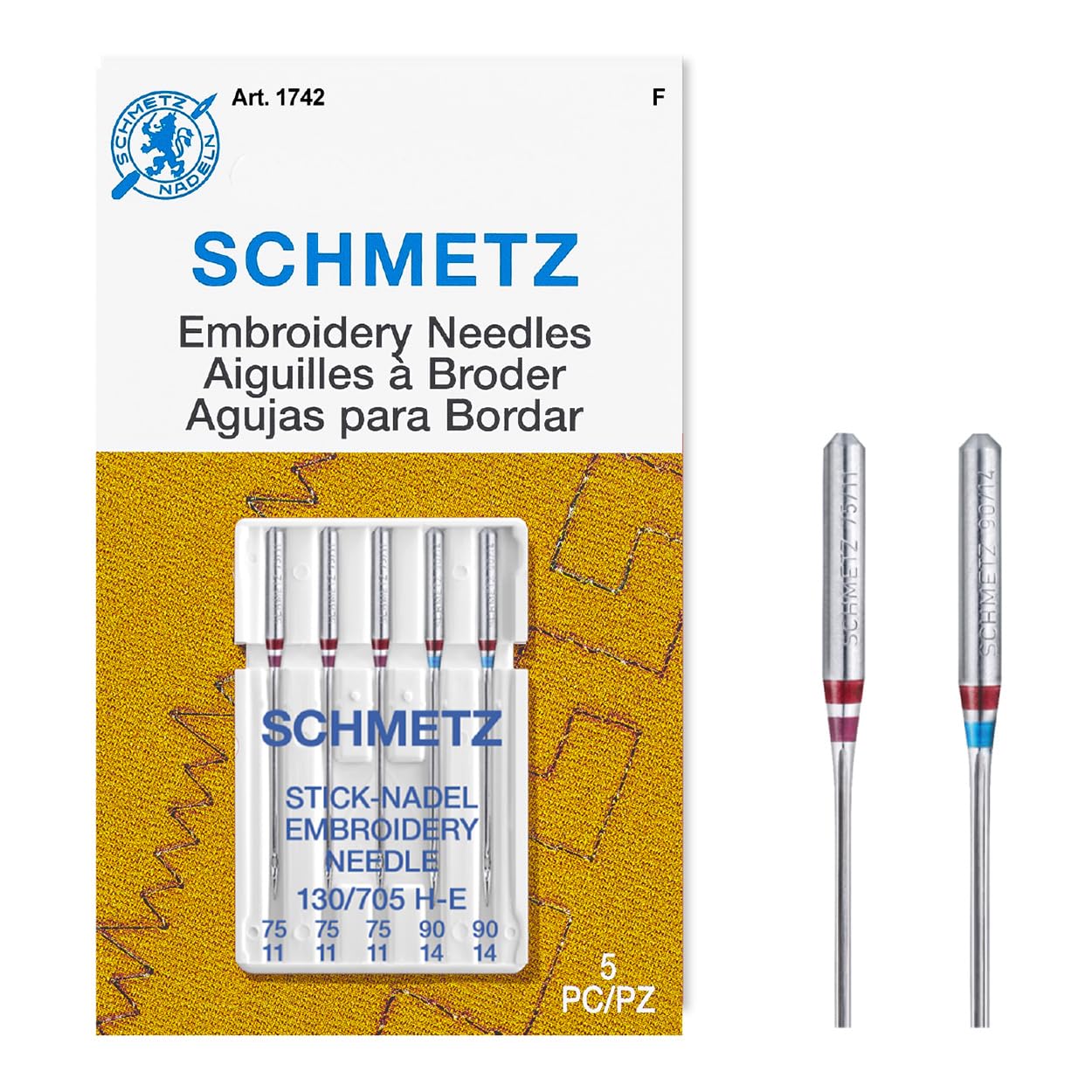 Amazon.com: SCHMETZ Embroidery Sewing Machine Needles - Precision