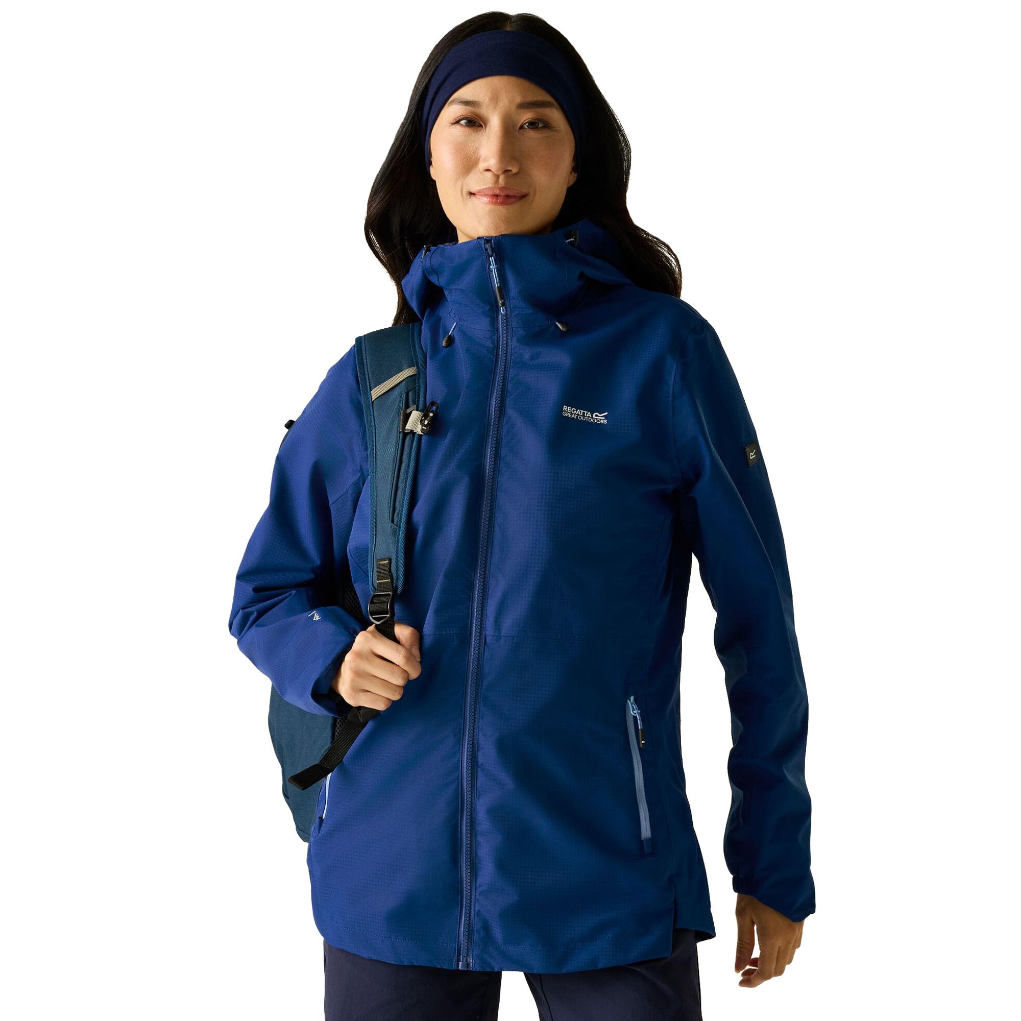 Regatta Womens Hamara IV Waterproof Shell Jacket Breathable Hiking Walking Coat