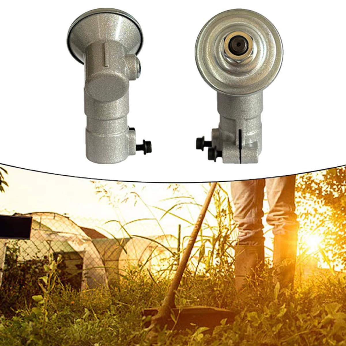 Cabezal de engranaje angular para cortacésped, desbrozadora, compatible con 324LX, 324LDX, 326LX, 525L y 525LST con tubo de 24 mm.
